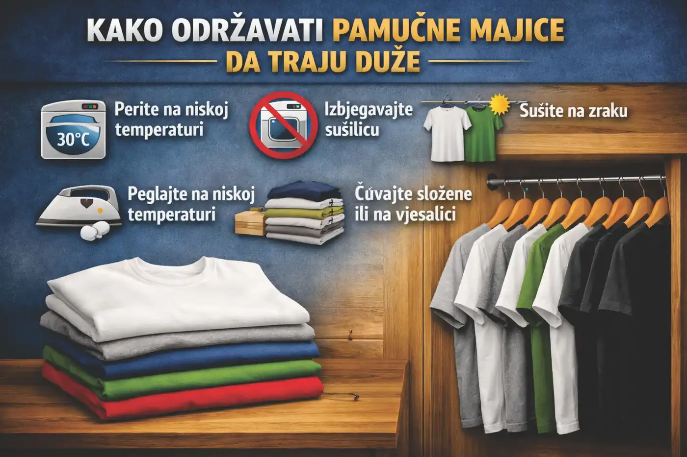 kako održavati pamučne majice -Lobby laktaši