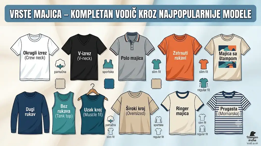 Vrste majica – različiti modeli kvalitetnih majica