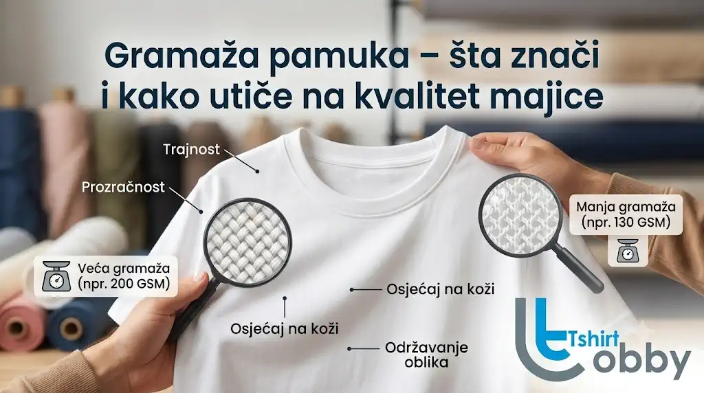gramaža pamuka i kvalitet pamučne majice