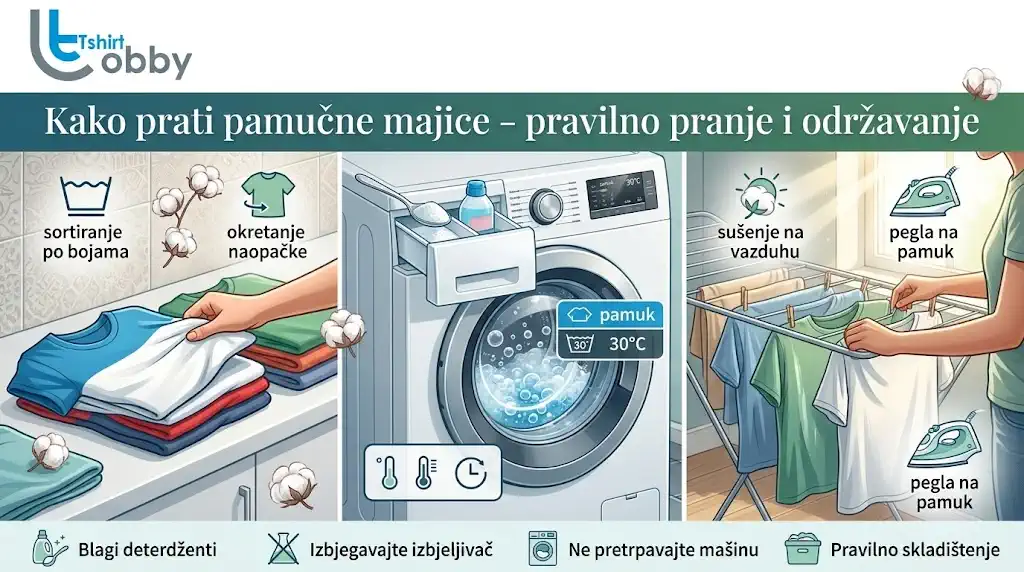 kako prati pamučne majice i pravilno održavanje